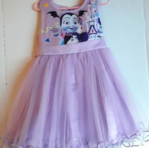 Vampirina party dress with tiara 3t